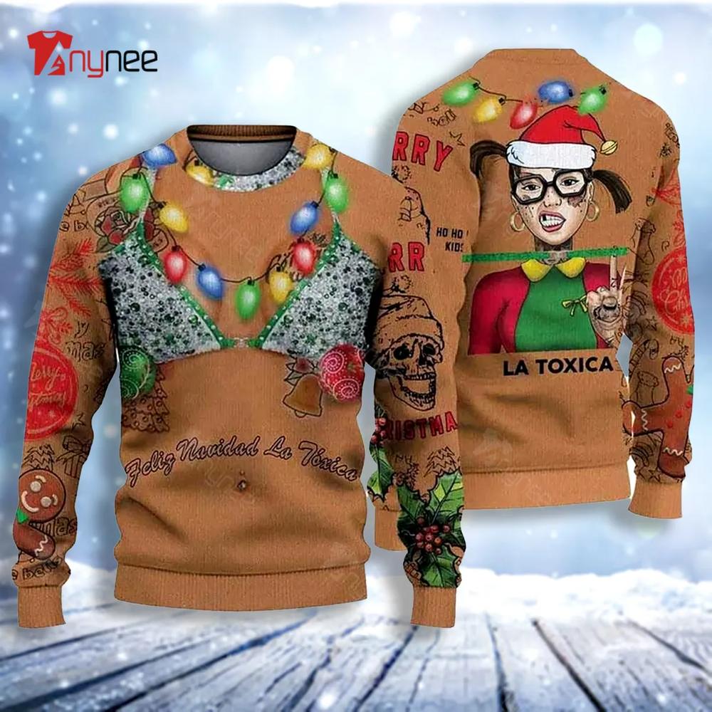 Feliz Navidad La Toxica Christmas Ugly Christmas Sweater- Best Christmas Gifts 2023