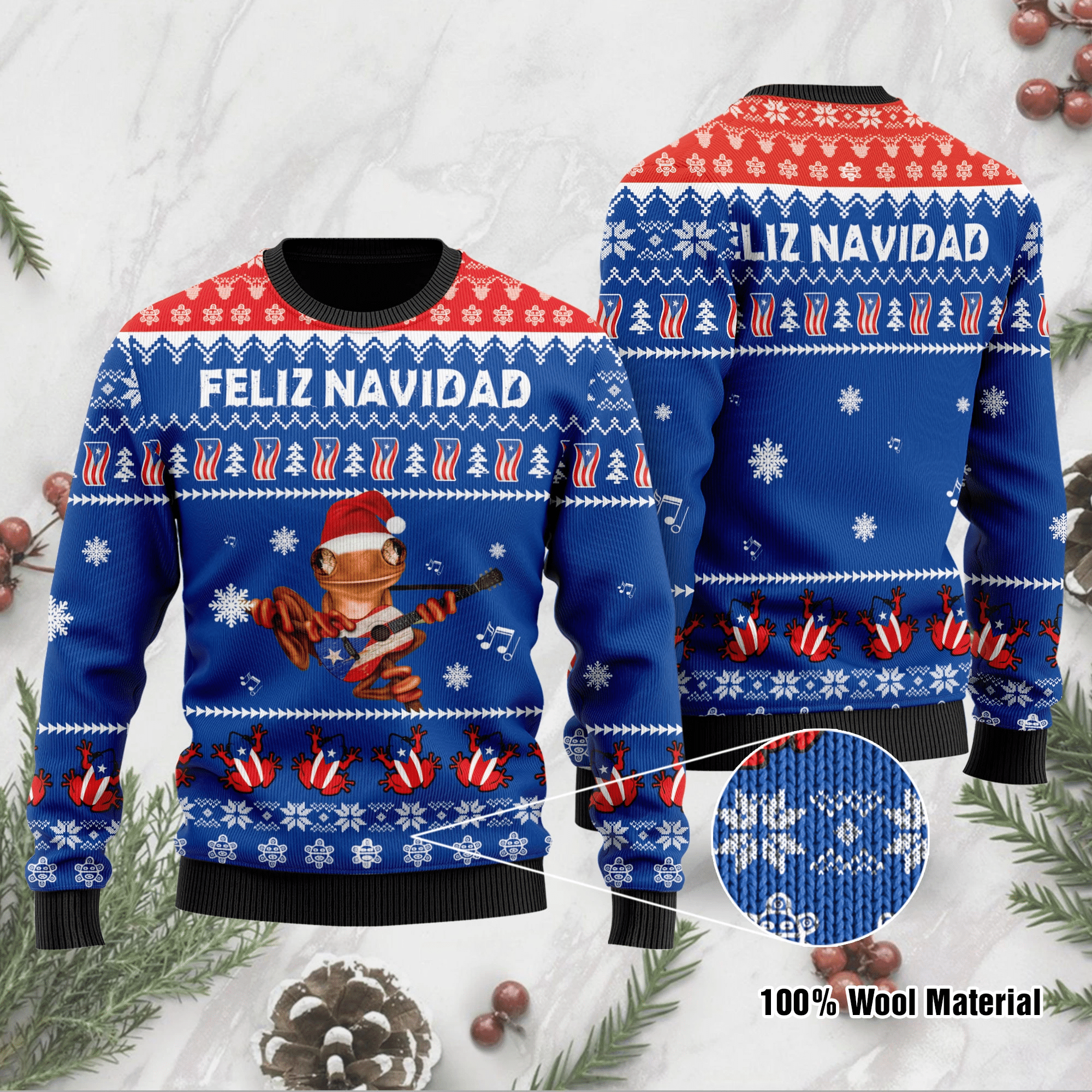 Feliz Navidad Ugly Christmas Sweater | For Men & Women | Adult |  US1017- Best Christmas Gifts 2023