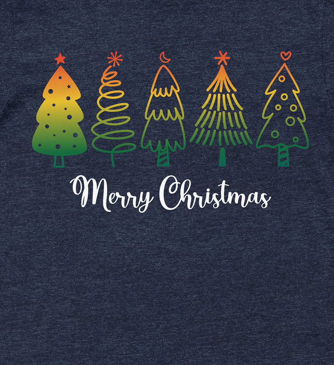 Festive Gradient Merry Xmas Shirt by HolidayShirts