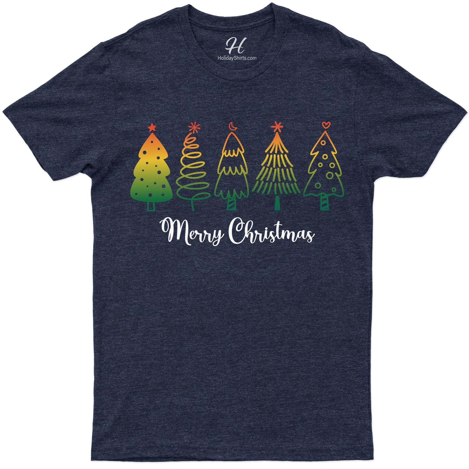 Festive Gradient Merry Xmas Shirt by HolidayShirts