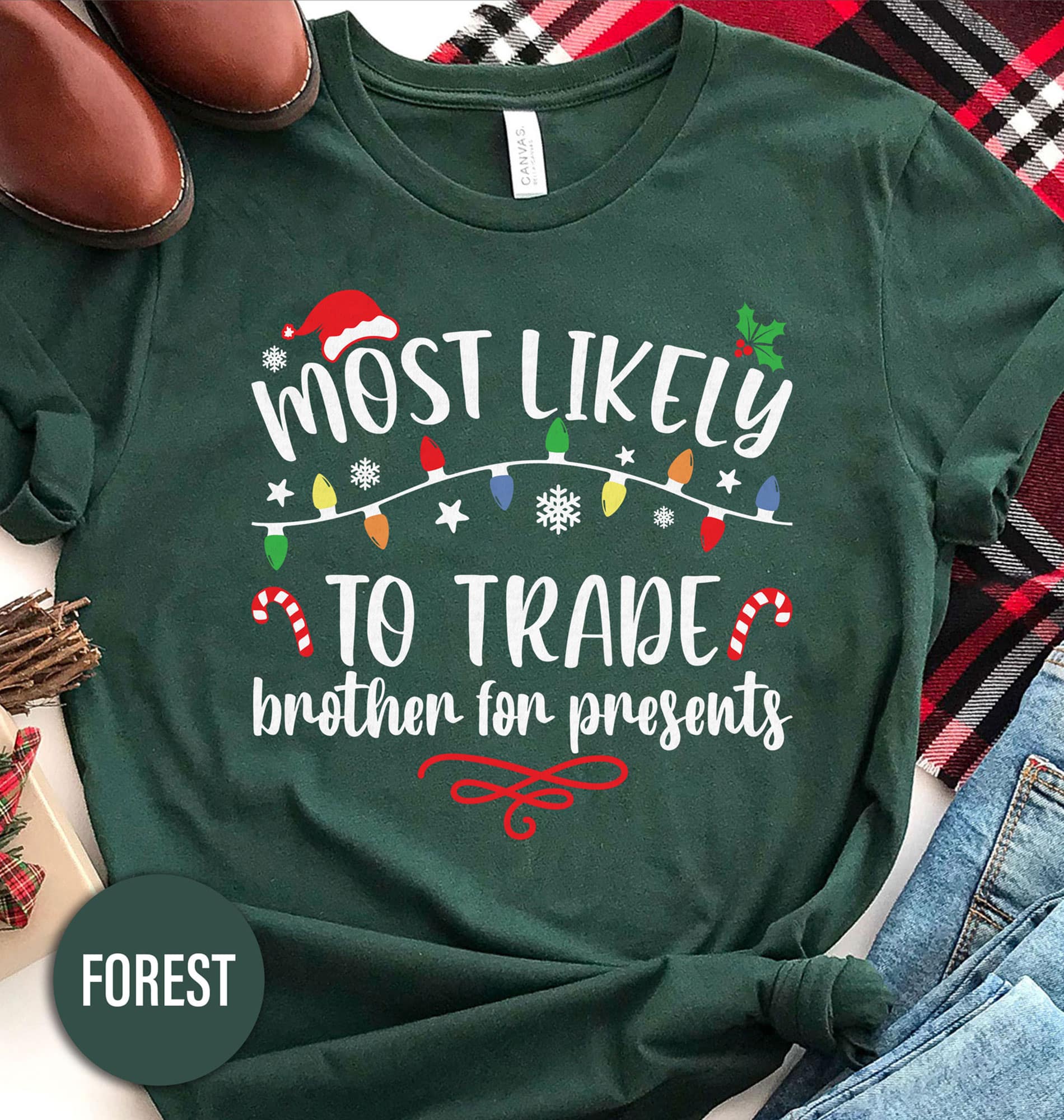 Festive Trade Brother For Gifts Xmas Shirt