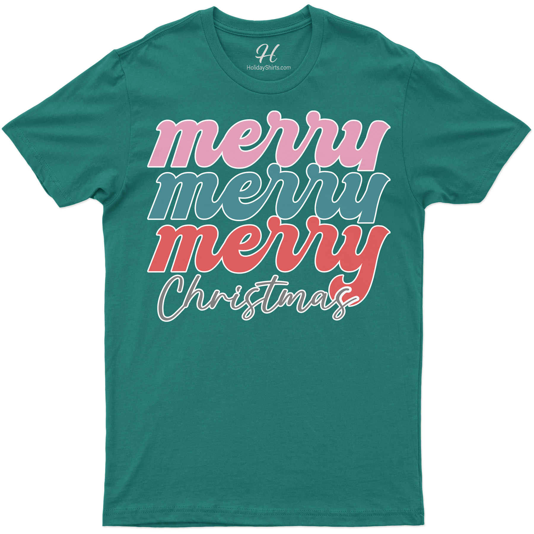 Festive Triple-Merry Christmas Shirt