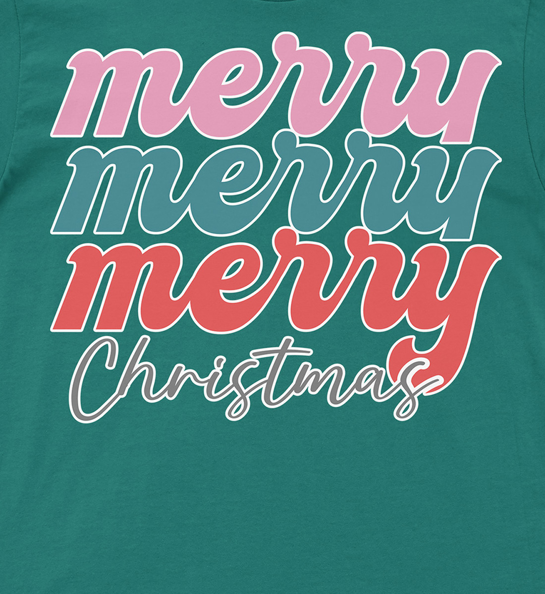 Festive Triple-Merry Christmas Shirt