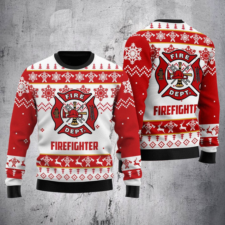 Fire Department Christmas Sweater – Best Christmas Gifts 2023