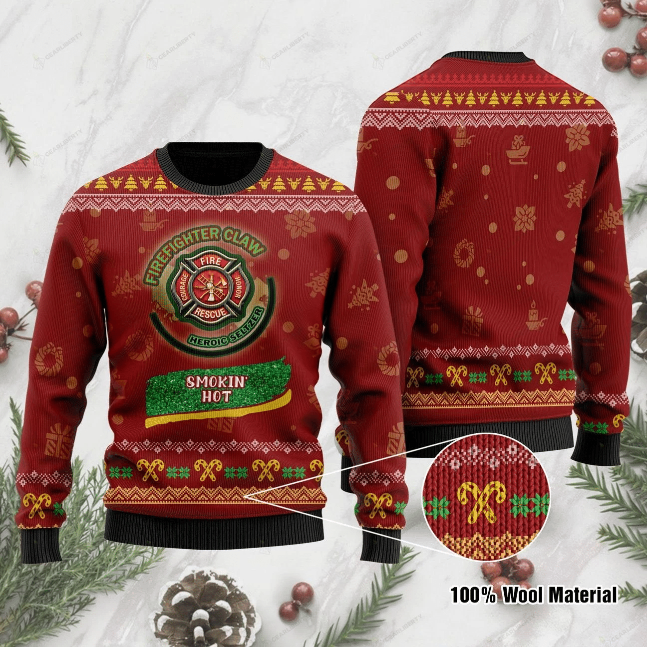 Firefighter  Ugly Christmas Sweater | For Men & Women | Adult | US1242- Best Christmas Gifts 2023