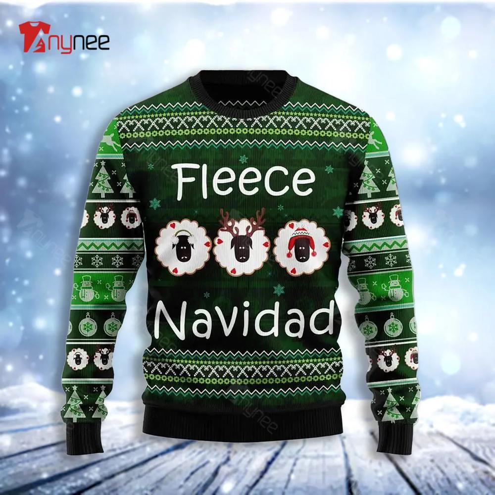 Fleece Navidad Ugly Christmas Sweater- Best Christmas Gifts 2023