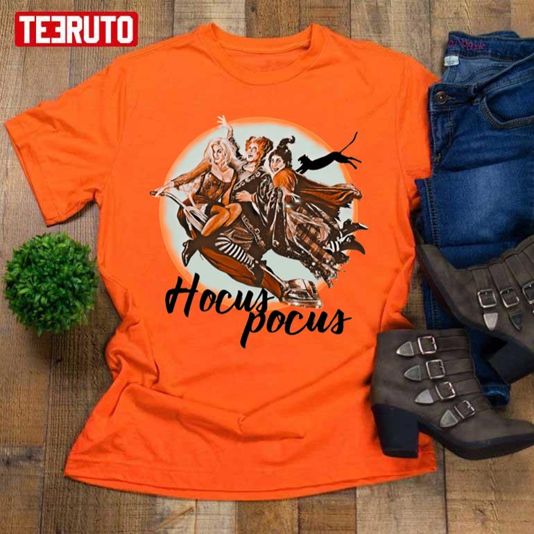 Flying Witches Hocus Pocus Halloween Unisex T-Shirt