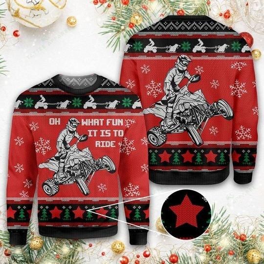 Four Wheels Oh What Fun Ugly Christmas Sweater | For Men & Women | Adult | US3771- Best Christmas Gifts 2023