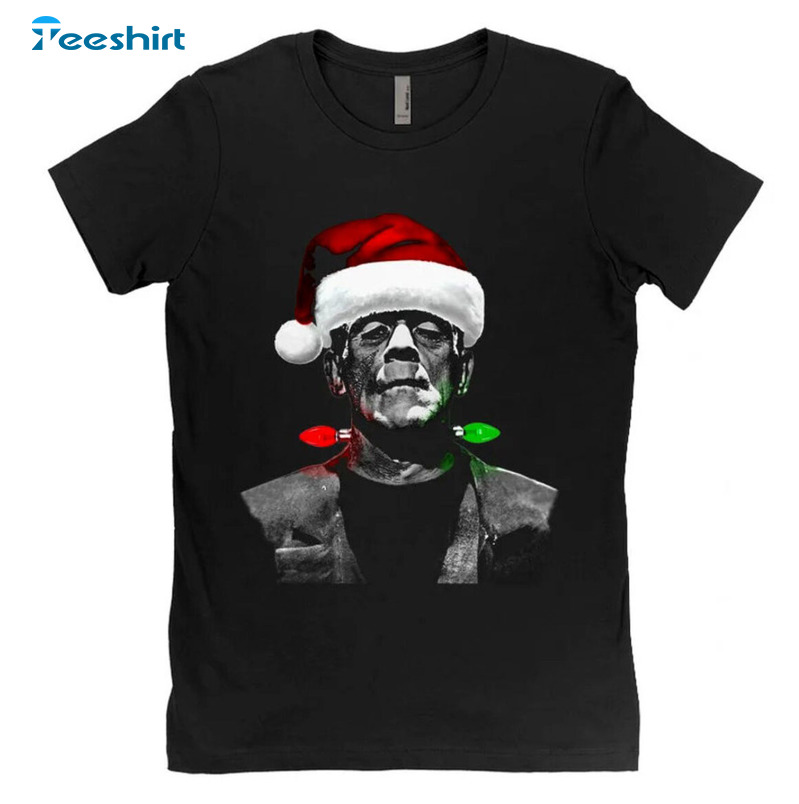 Frankensteins Monster Shirt, Funny Horror Christmas Long Sleeve Sweatshirt