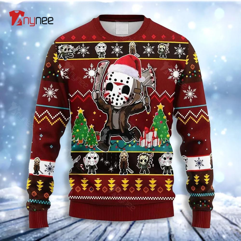 Friday The 3Th Funny Ugly Christmas Sweater- Best Christmas Gifts 2023