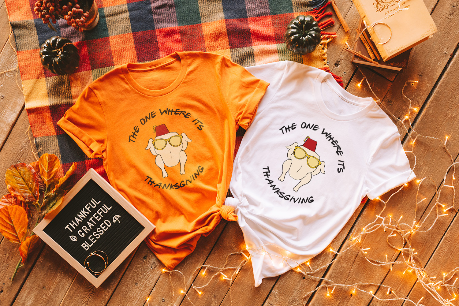 Friends Themed Thanksgiving Food Shirt Personalized