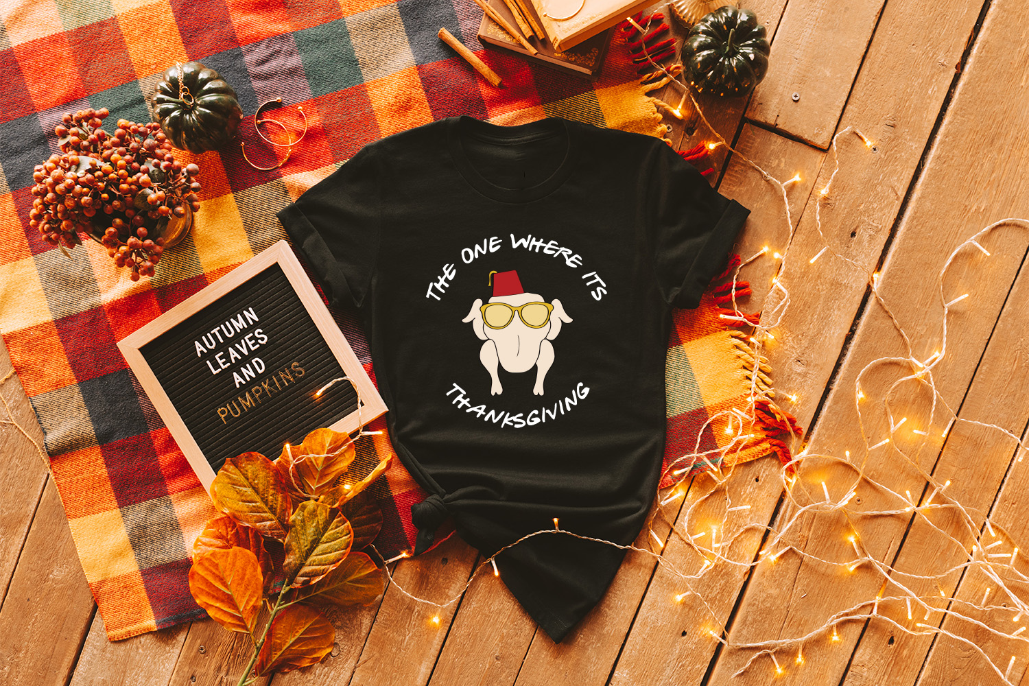 Friends Themed Thanksgiving Food Shirt Personalized