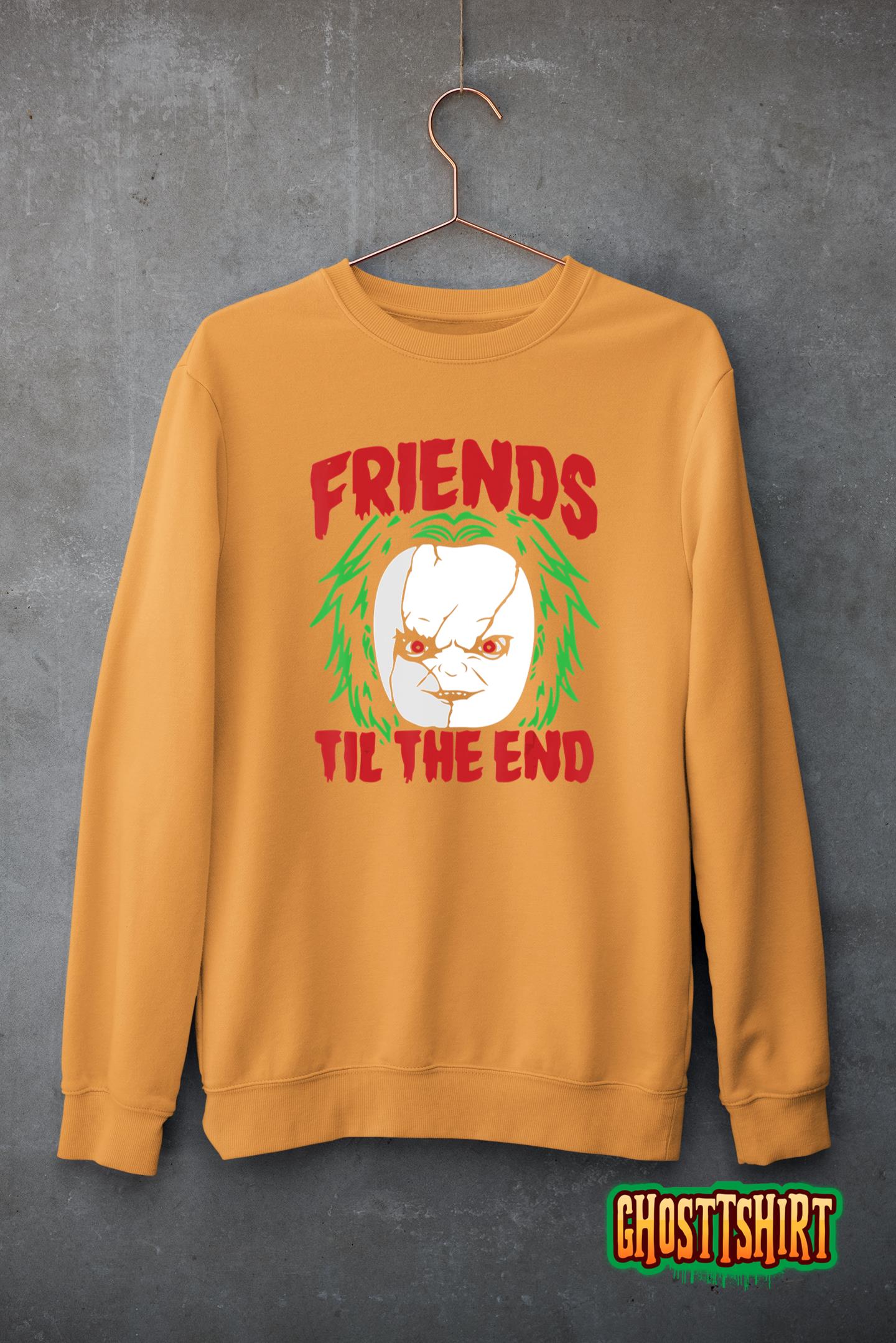 Friends Till The End Lazy Halloween Costume Horror Movie T-Shirt