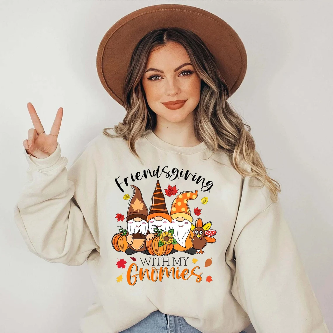 Friendsgiving With My Gnomies Sweatshirt