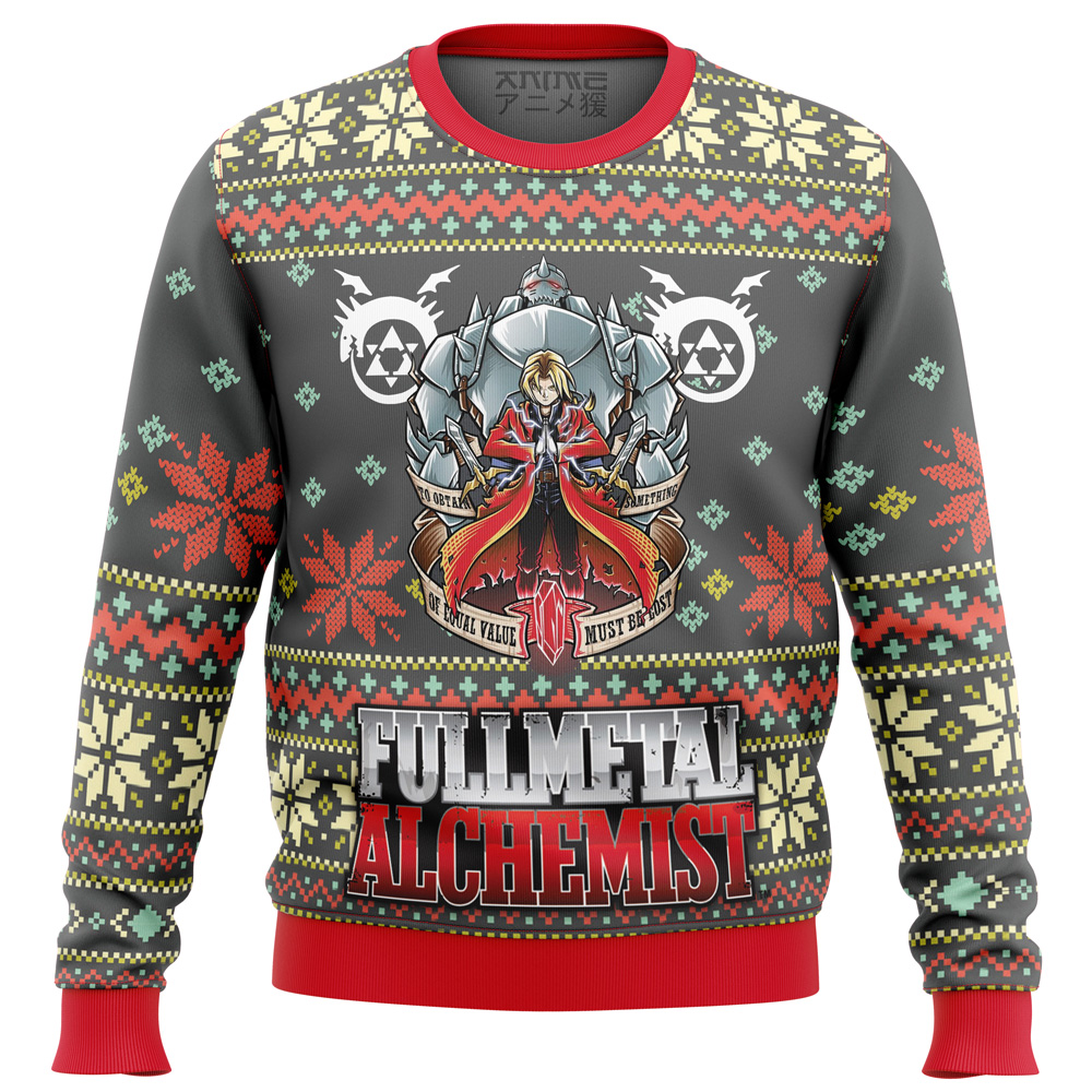 Fullmetal Alchemist Alt Ugly Christmas Sweater- Best Christmas Gifts 2023