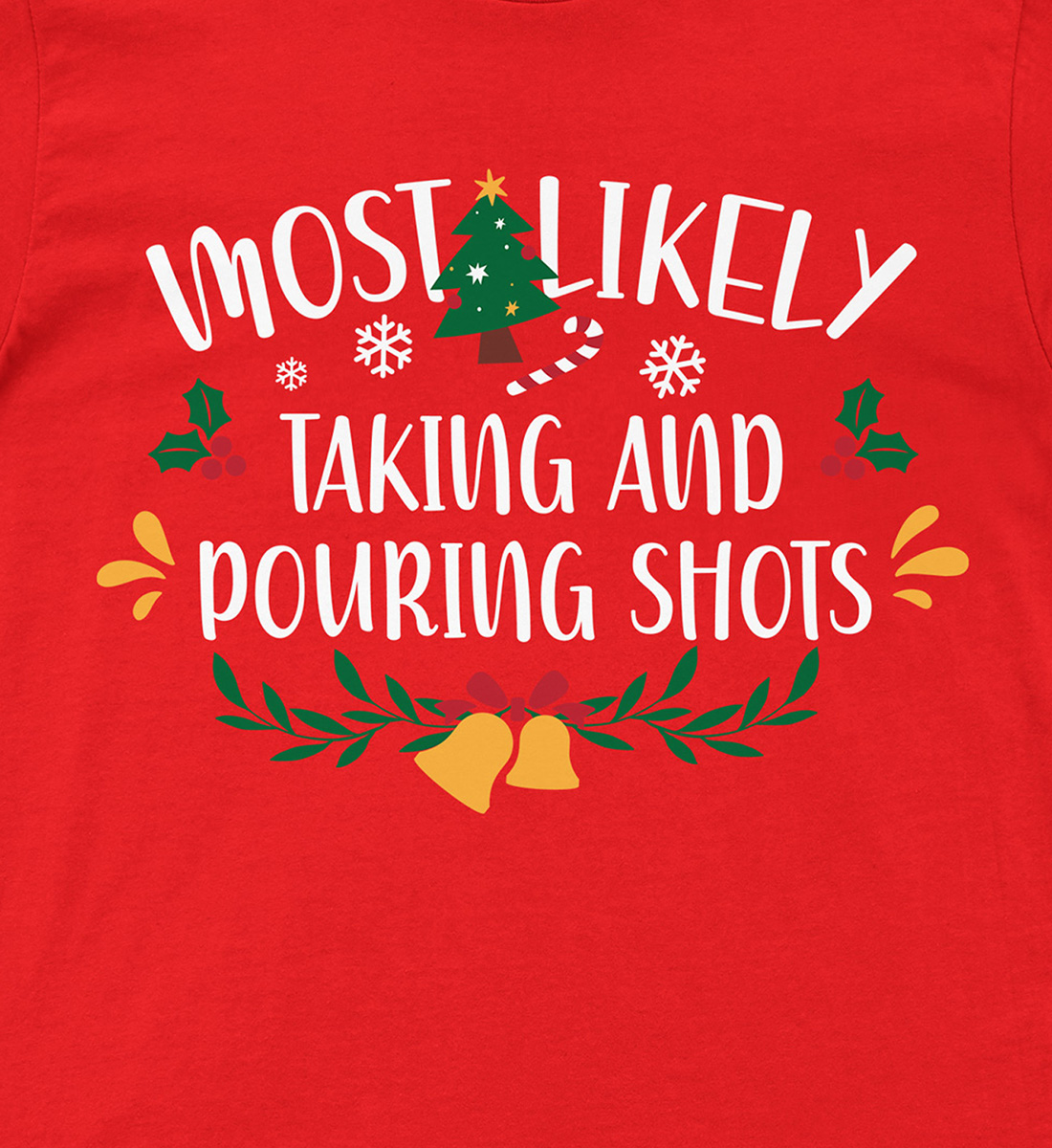 Fun Shots Pouring Christmas Shirt