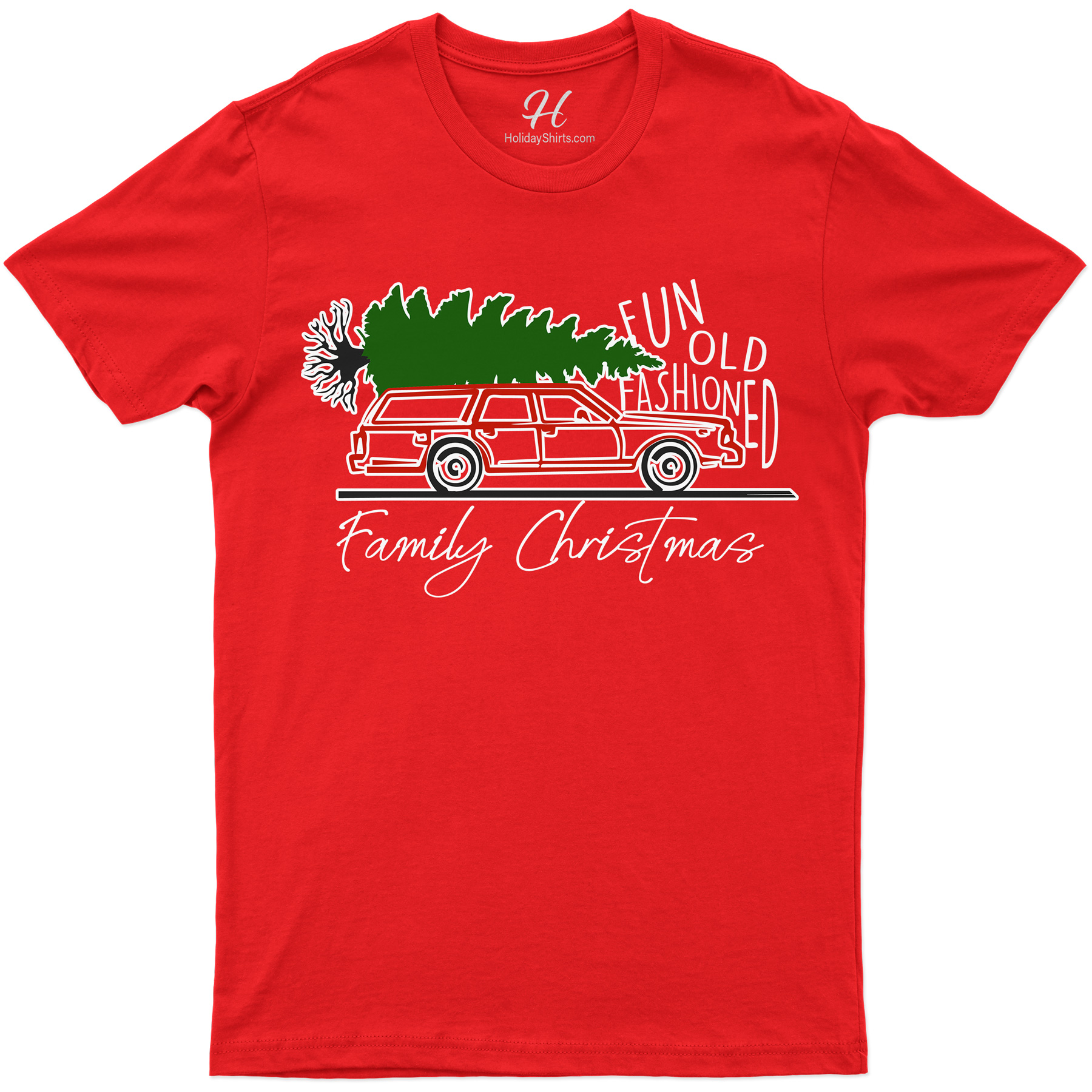 Fun Vintage-Style Family Christmas Shirt