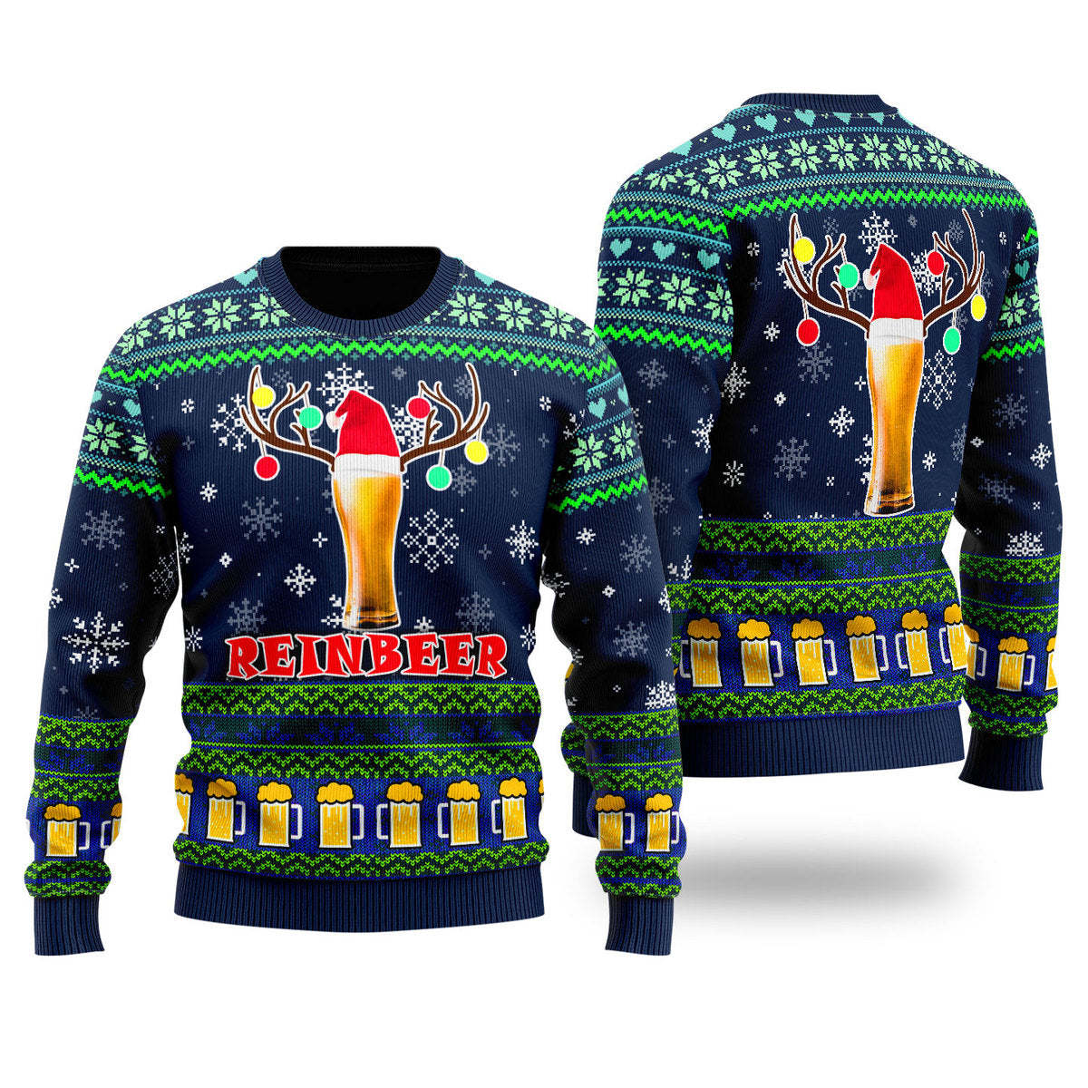 Funny Beer Lover Reindeer Christmas Ugly Sweater – Best Christmas Gifts 2023