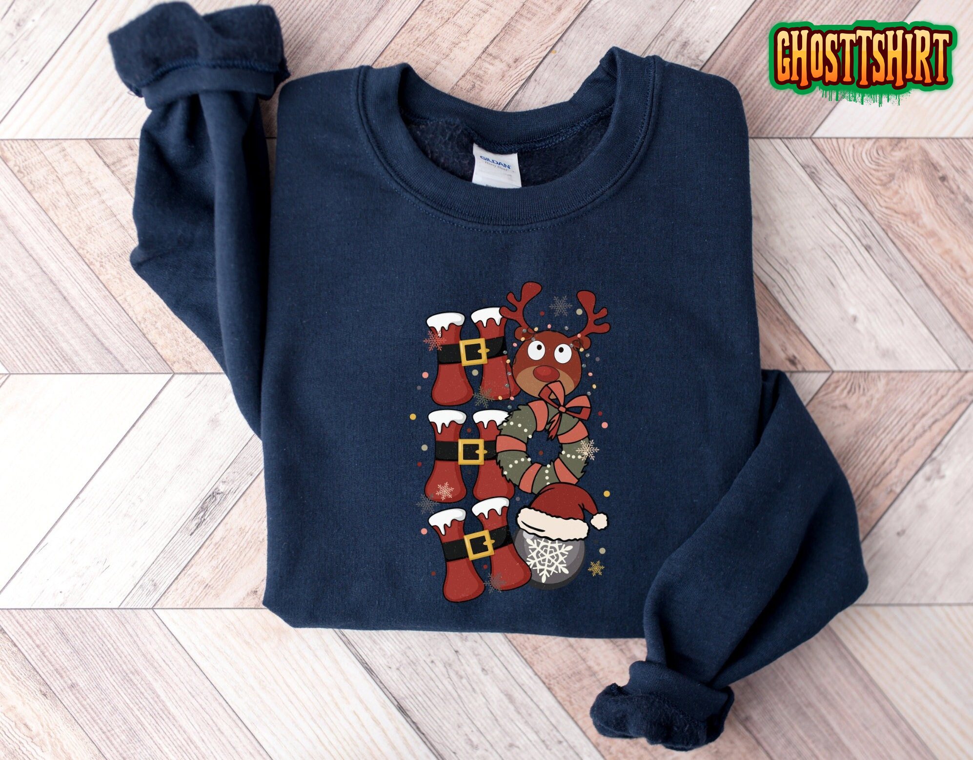 Funny Christmas Ho Ho Ho Sweatshirt