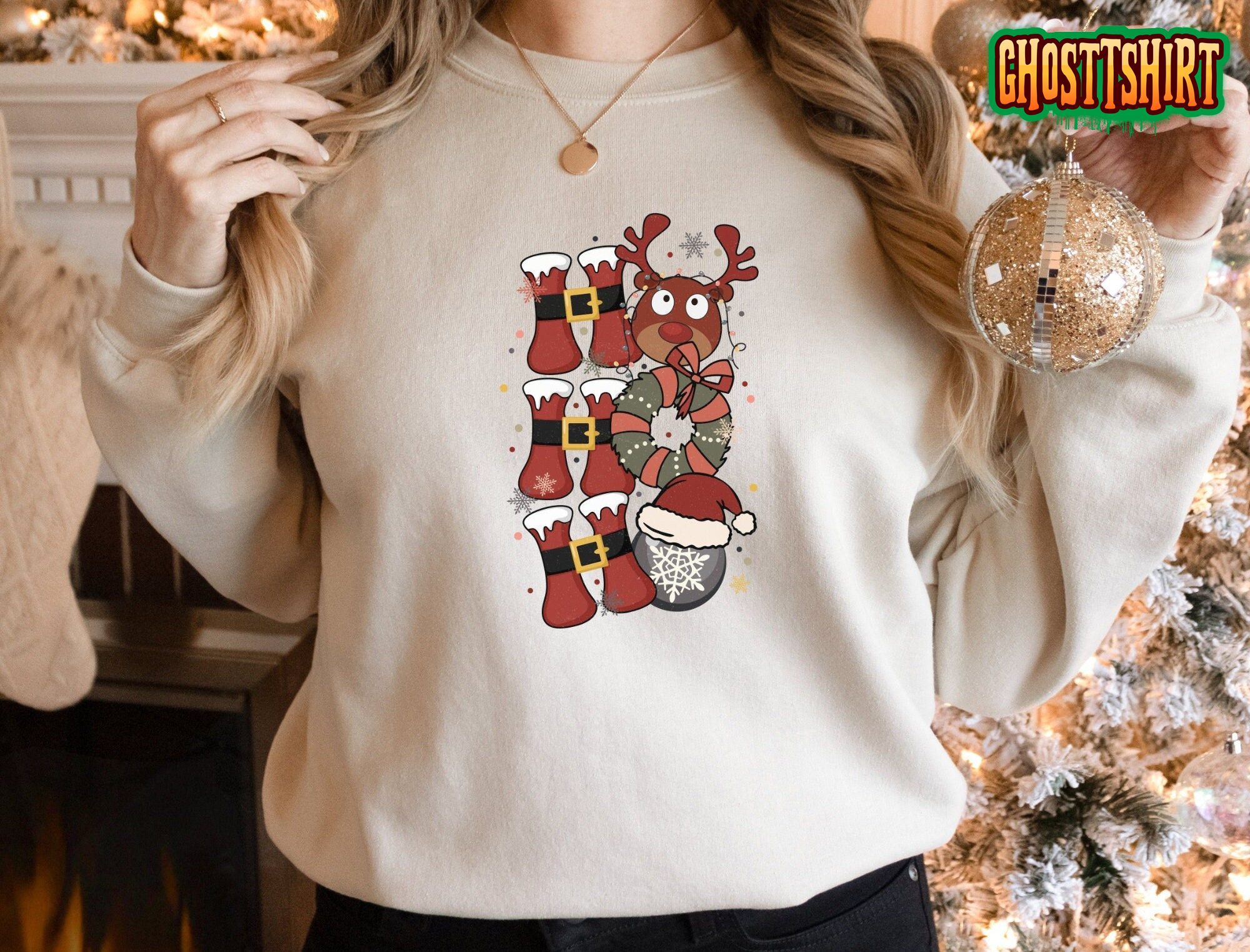 Funny Christmas Ho Ho Ho Sweatshirt