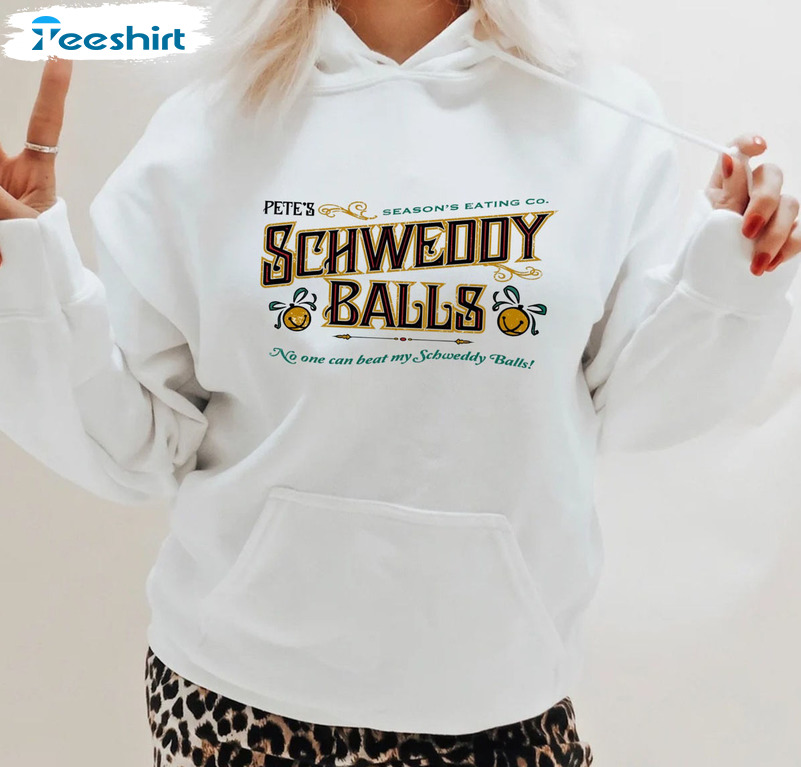 Funny Christmas Schweddy Balls Christmas Sweatshirt Hoodie Long Sleeve T-Shirt