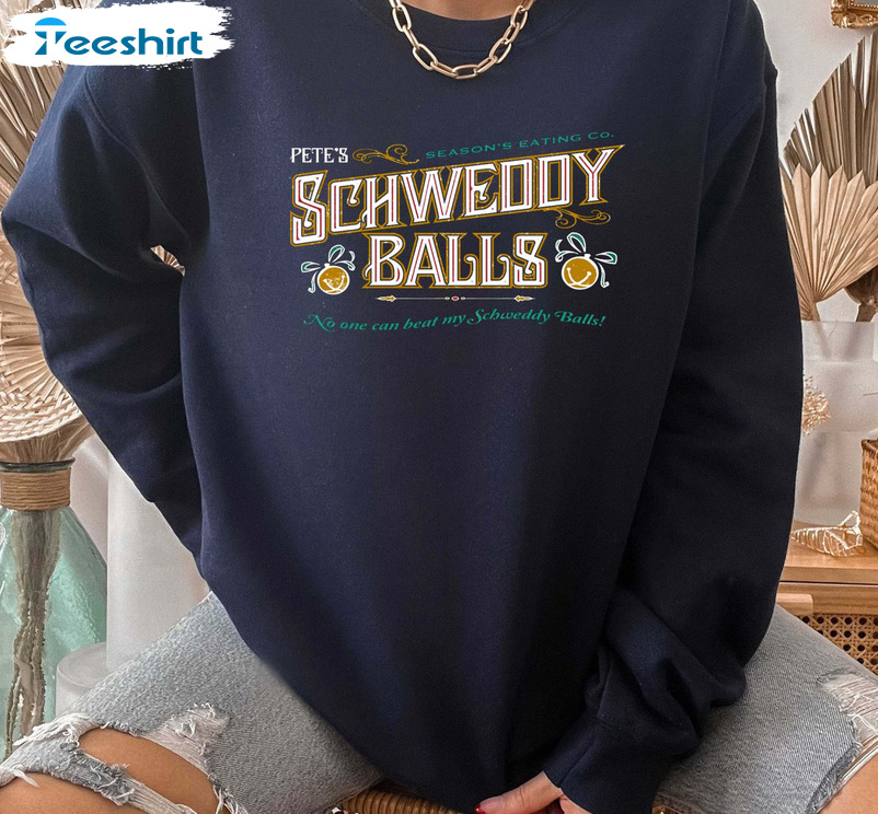 Funny Christmas Schweddy Balls Christmas Sweatshirt Hoodie Long Sleeve T-Shirt