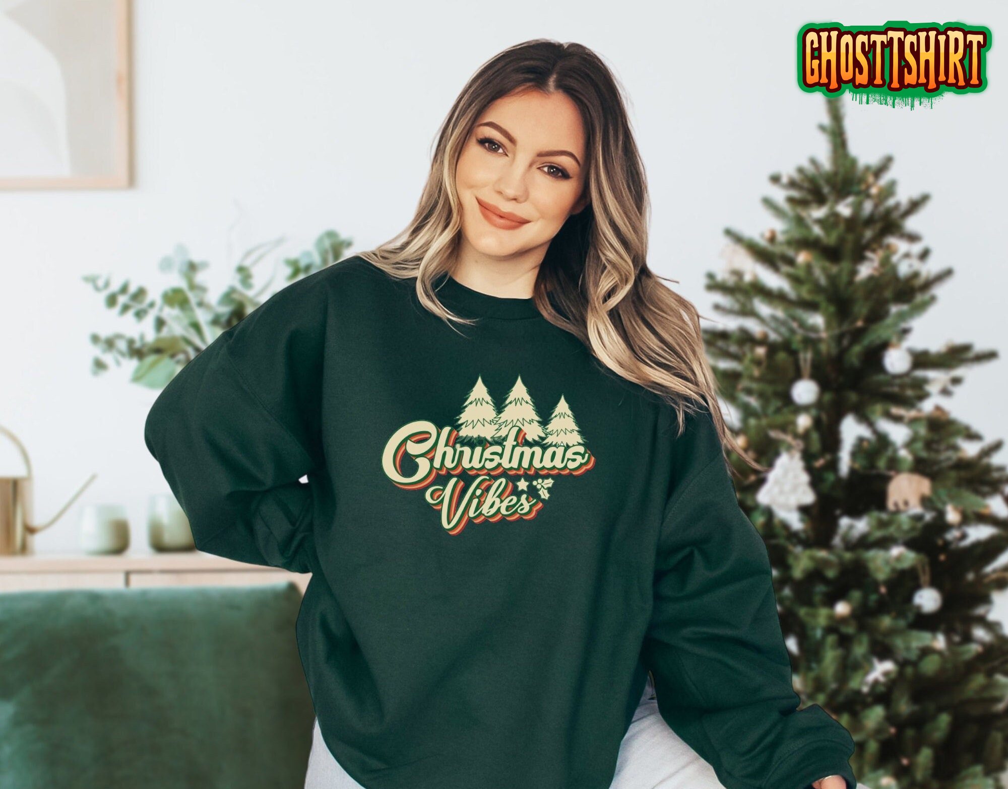 Funny Christmas Vibes Sweatshirt