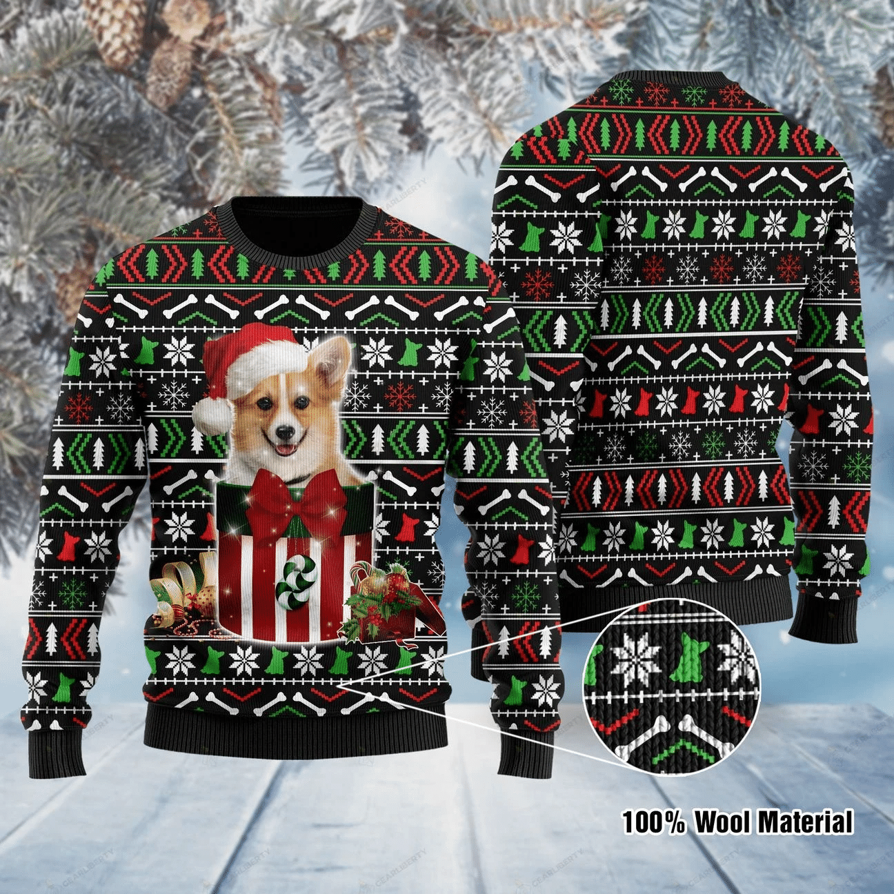 Funny Corgi Dog Ugly Christmas Sweater | For Men & Women | Adult | US1128- Best Christmas Gifts 2023