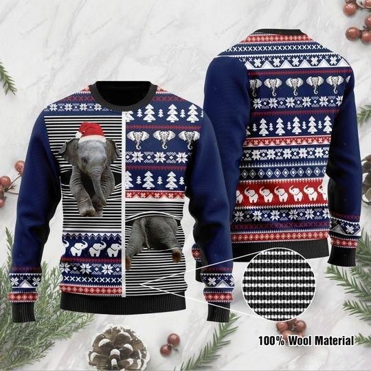 Funny Elephant Ugly Christmas Sweater | For Men & Women | Adult | US1162- Best Christmas Gifts 2023