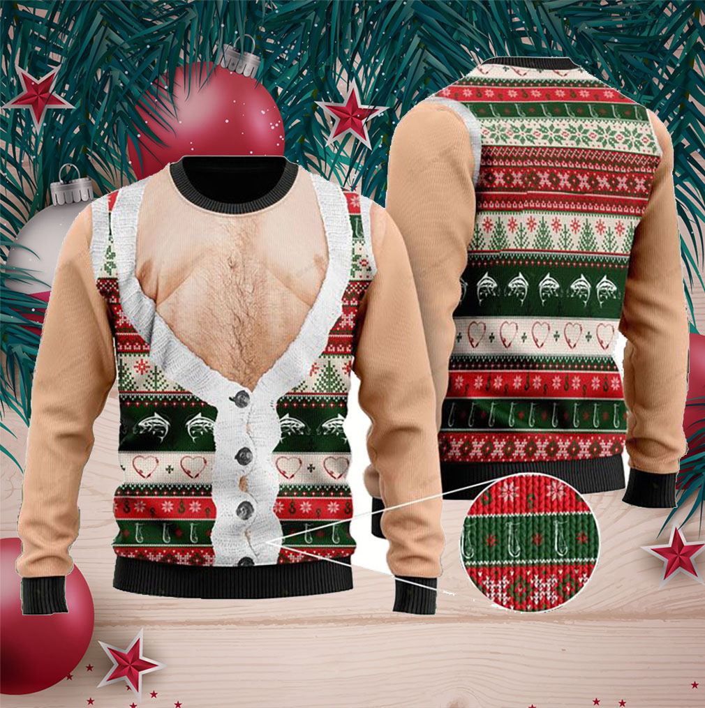 Funny Hairy Chest And Gile Ugly Sweater With Fishing- Best Christmas Gifts 2023 Funny Hairy Chest And Gile Ugly Sweater With Fishing- Best Christmas Gifts 2023