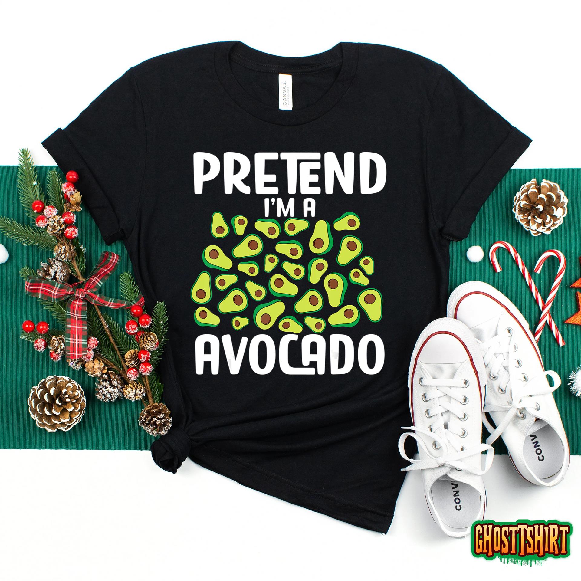 Funny Halloween Costume Outfit Pretend Im a Avocado 2022 T-Shirt