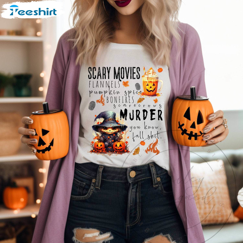 Funny Halloween Shirt, Pumpkin Spice Long Sleeve Unisex Hoodie