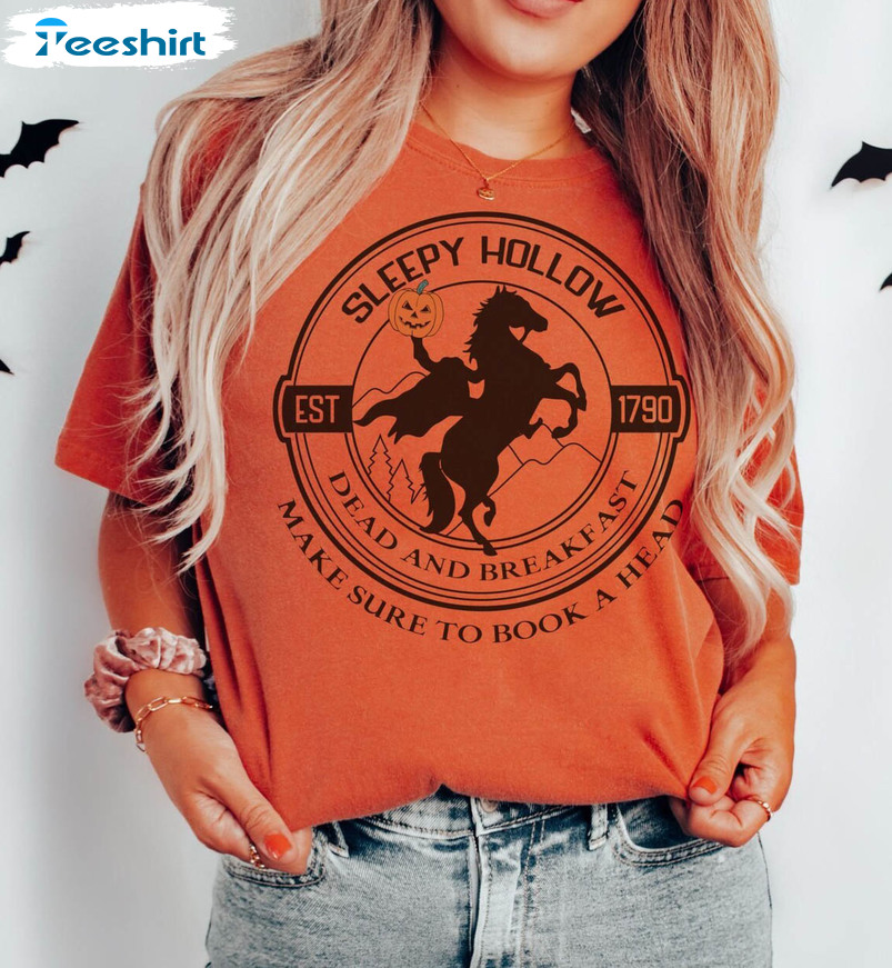 Funny Halloween Shirt, Sleepy Hallow Short Sleeve Tee Tops