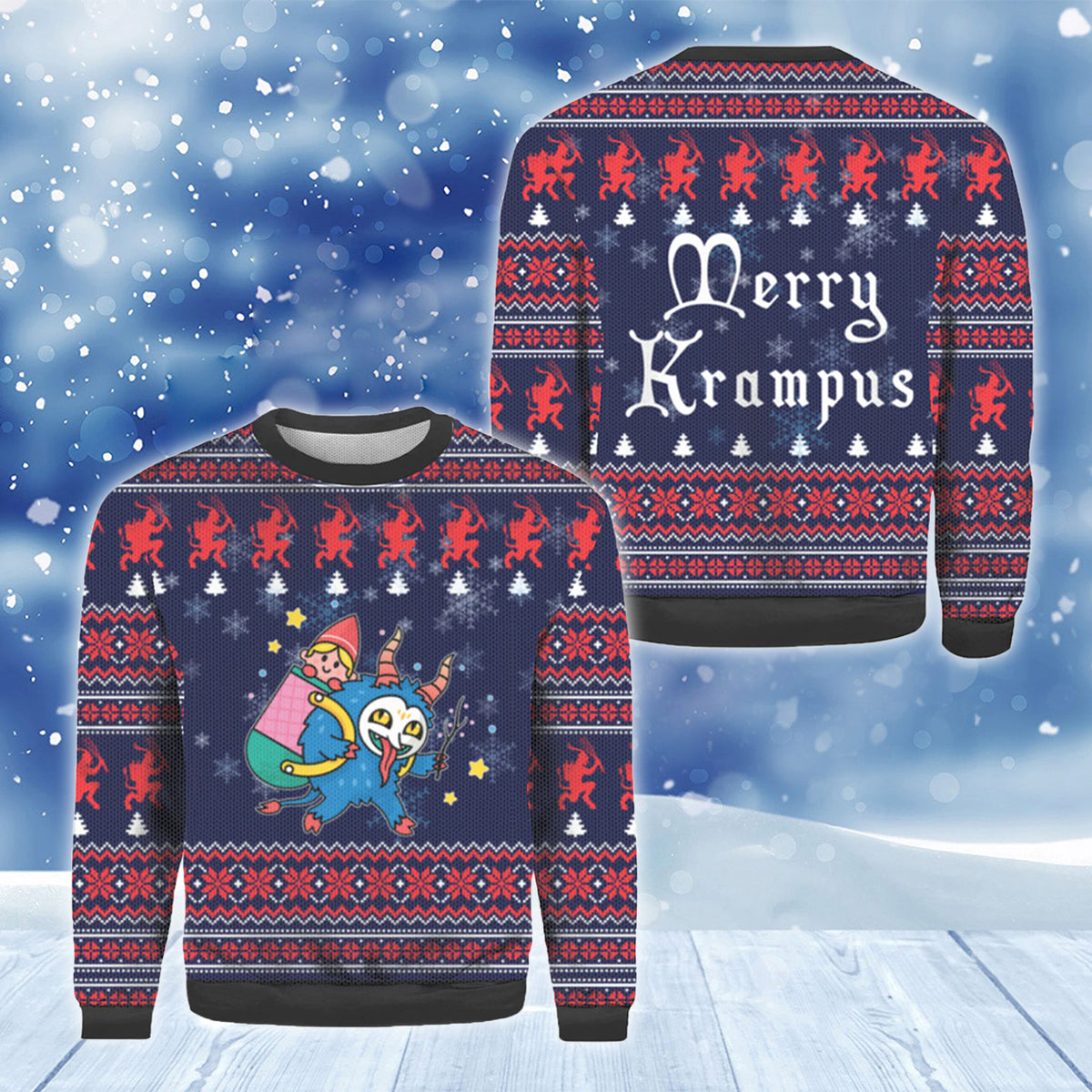 Funny Merry Krampus Christmas Ugly Sweater – Best Christmas Gifts 2023