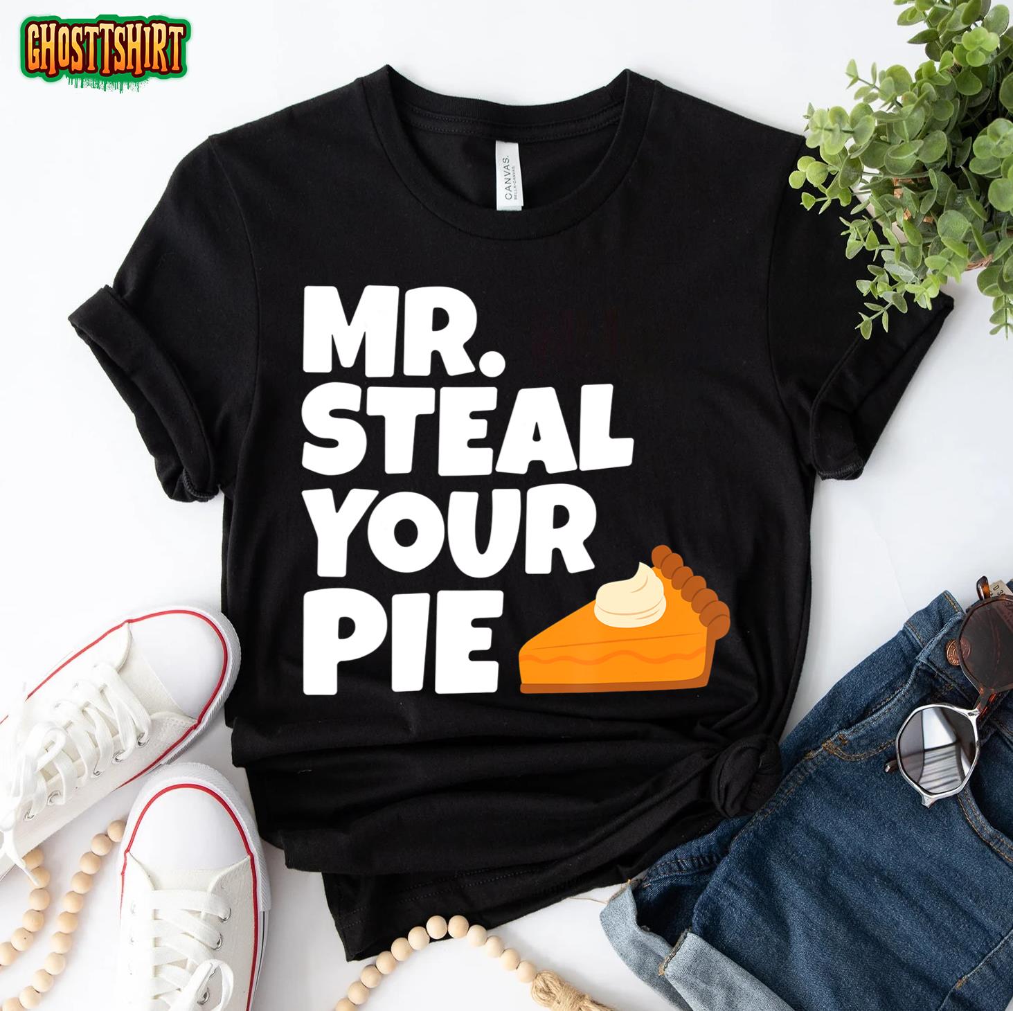 Funny Mr Steal Your Pie Thanksgiving T-Shirt