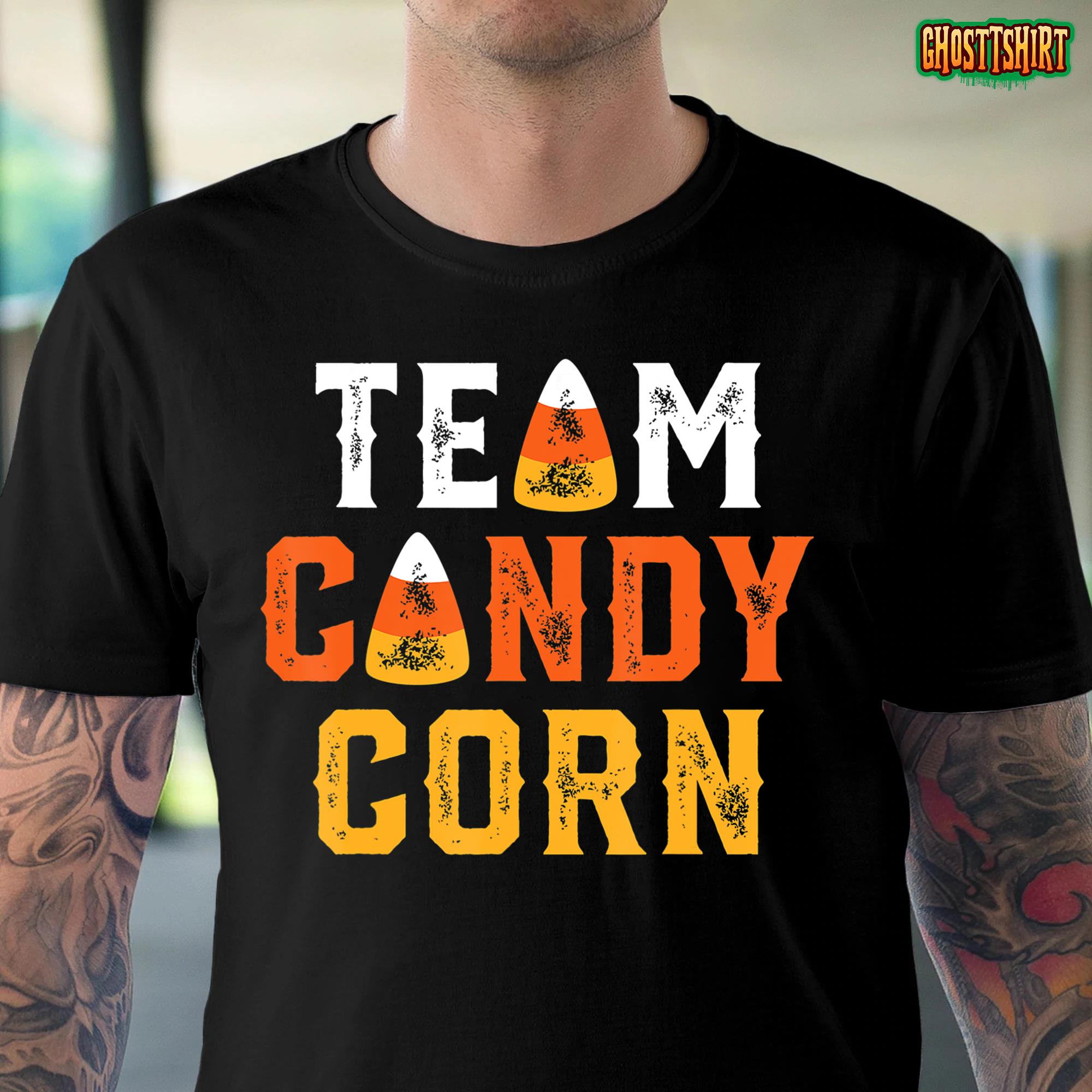 Funny Retro Team Candy Corn Halloween T-Shirt