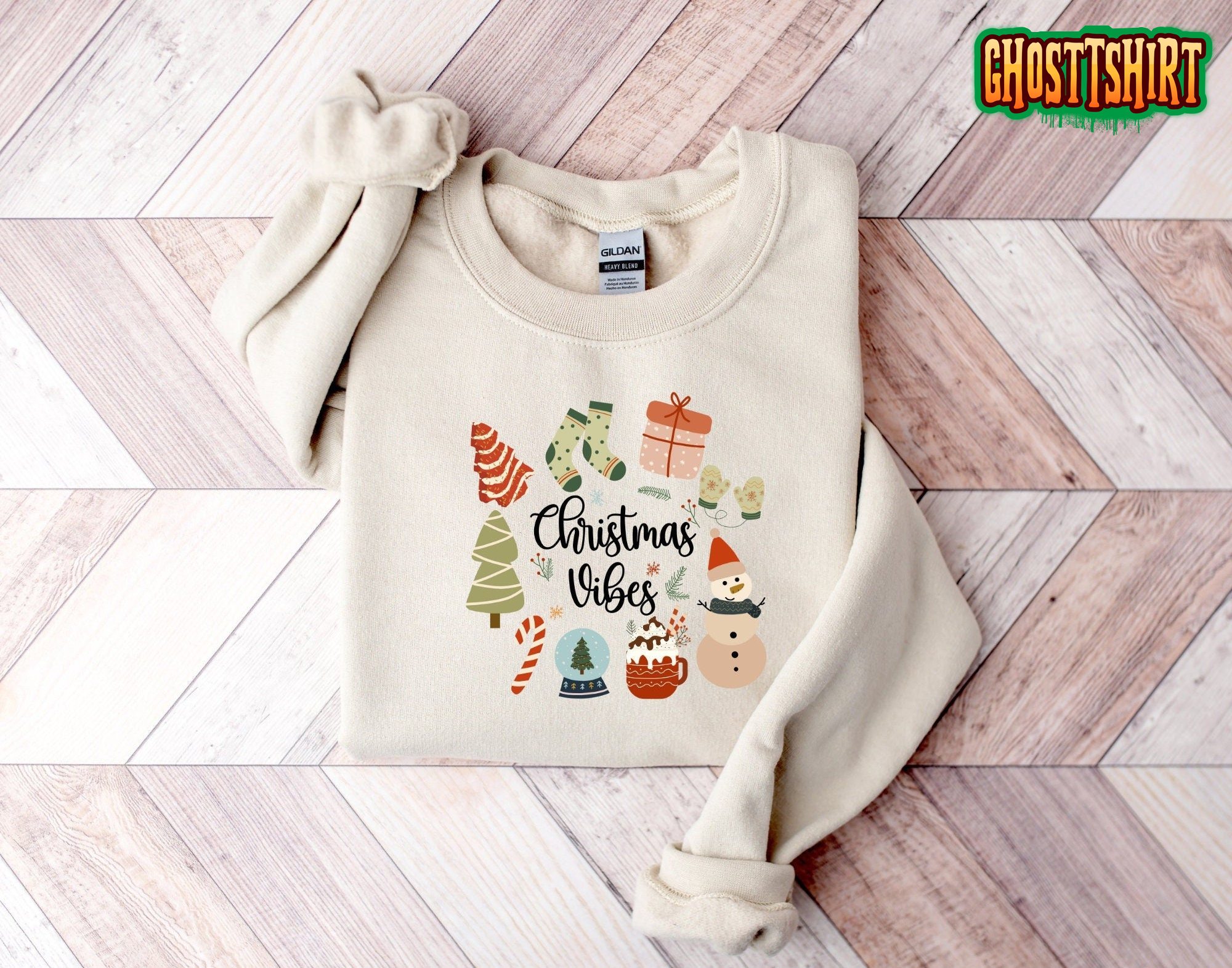 Fuuny Christmas Vibes Cute Sweatshirt