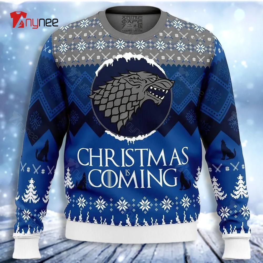 Game Of Thrones Christmas Is Coming Ugly Christmas Sweater- Best Christmas Gifts 2023