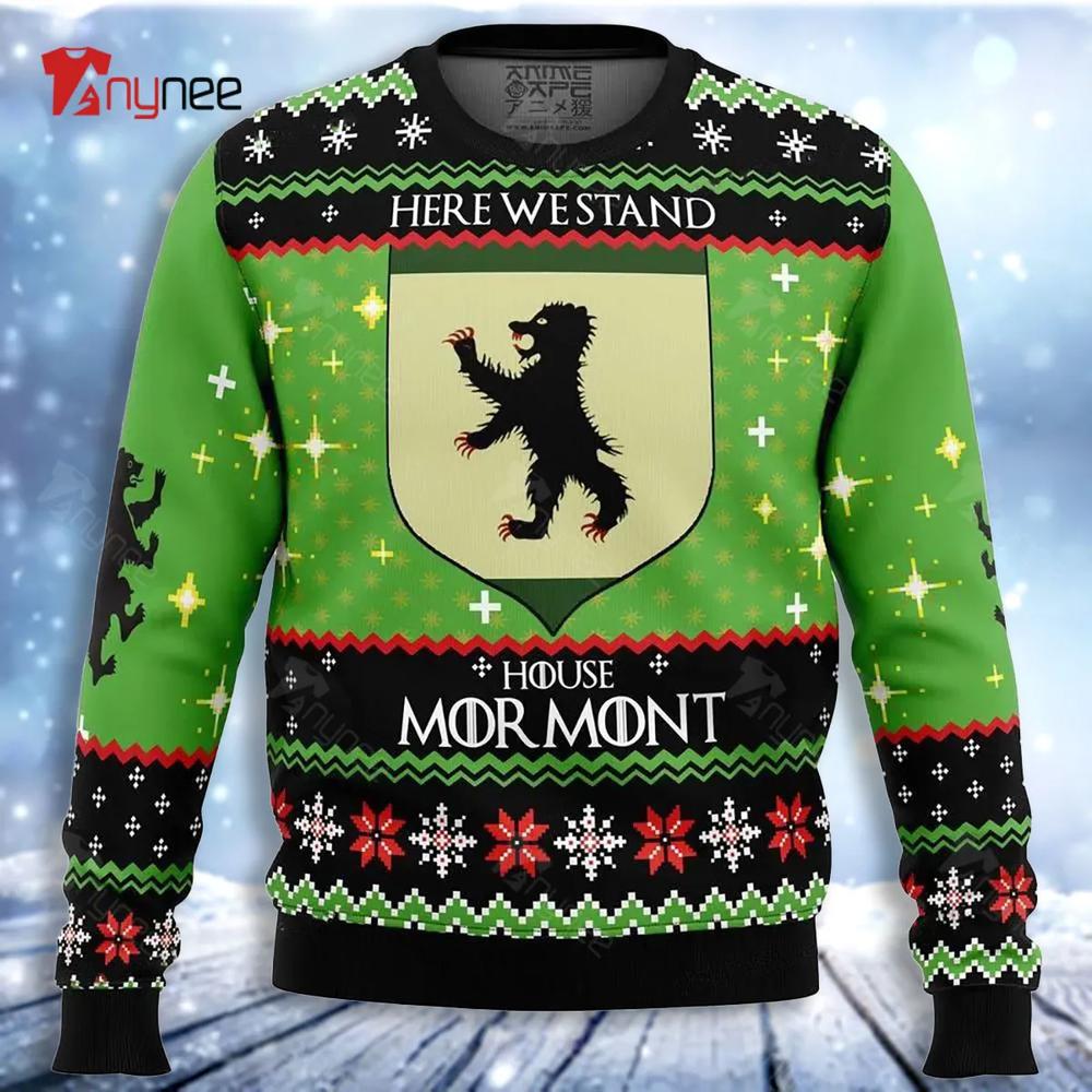 Game Of Thrones House Mormont Ugly Christmas Sweater- Best Christmas Gifts 2023