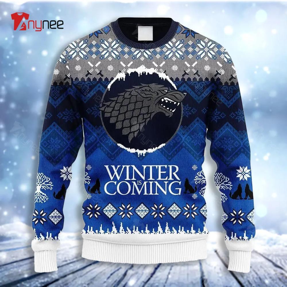 Game Of Thrones Winter Ugly Christmas Sweater- Best Christmas Gifts 2023