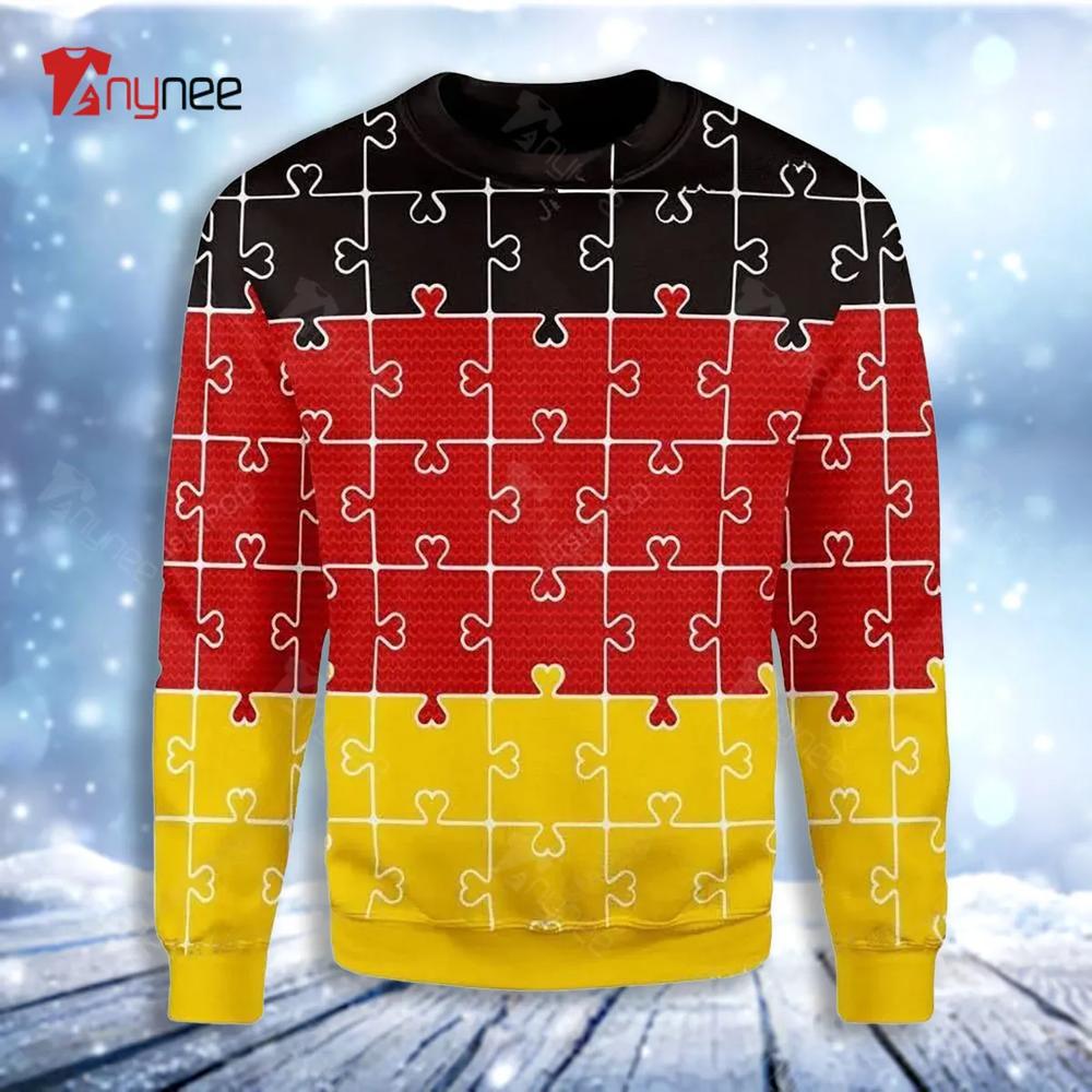 German Autism Christmas Ugly Christmas Sweater- Best Christmas Gifts 2023