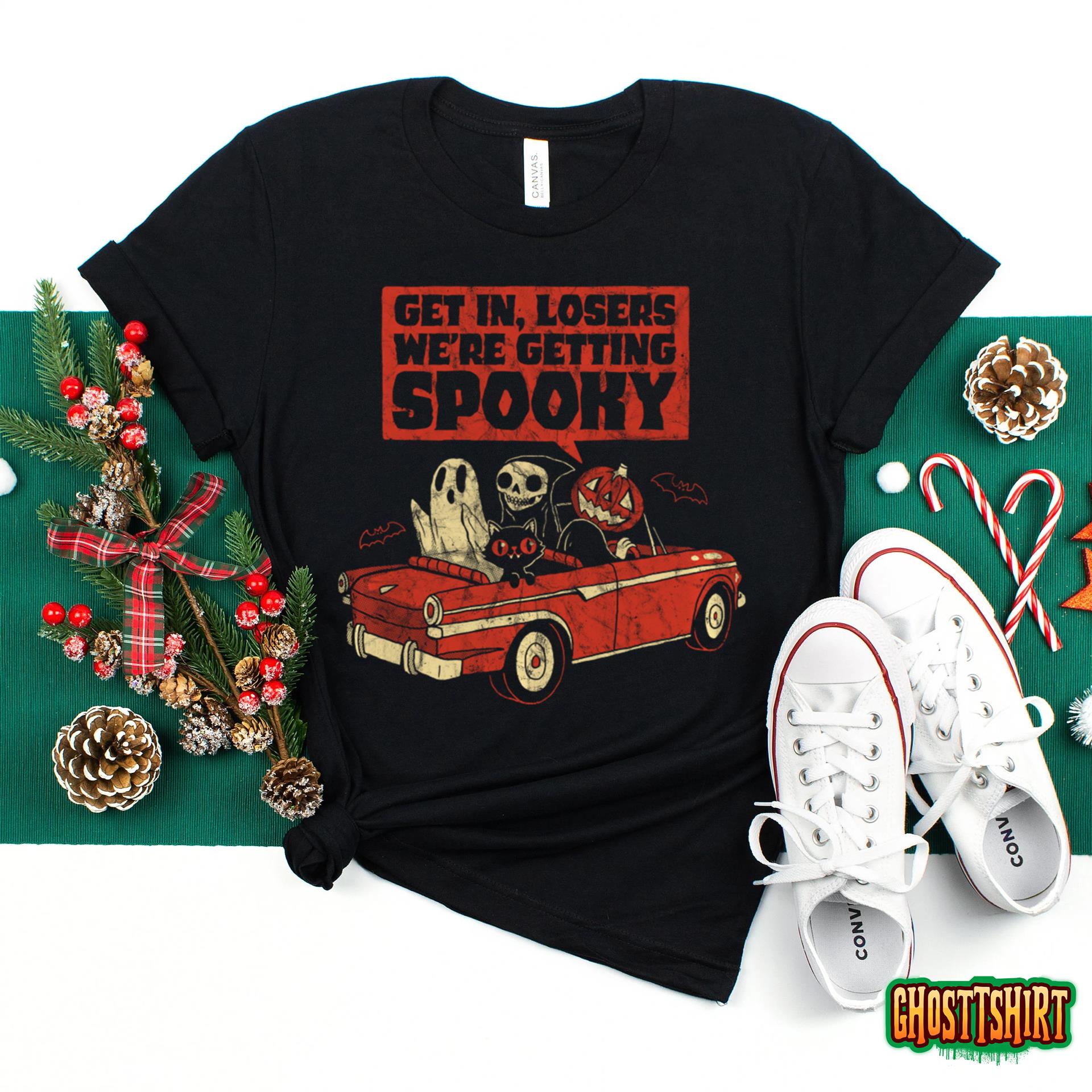 Get In Losers We’re Getting Spooky Halloween Costume Pullover Hoodie