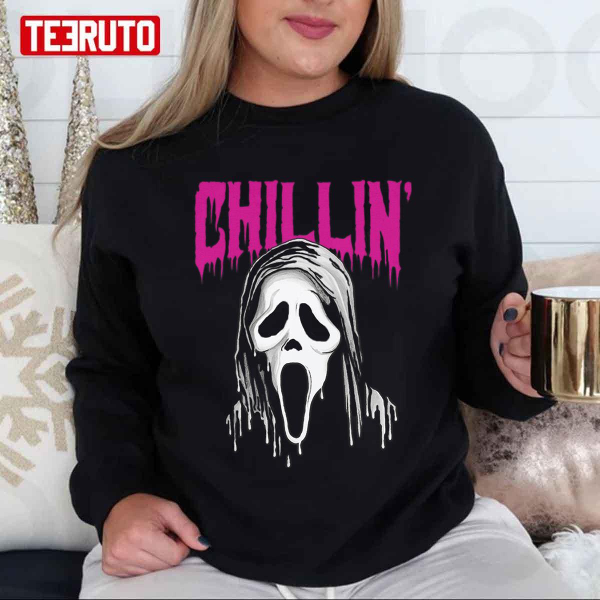 Ghost Face Chillin’ Halloween Unisex Sweatshirt