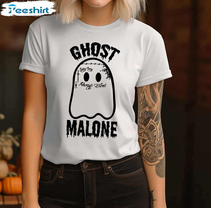 Ghost Malone Groovy Shirt , Funny Halloween Long Sleeve Sweater For Men And Women