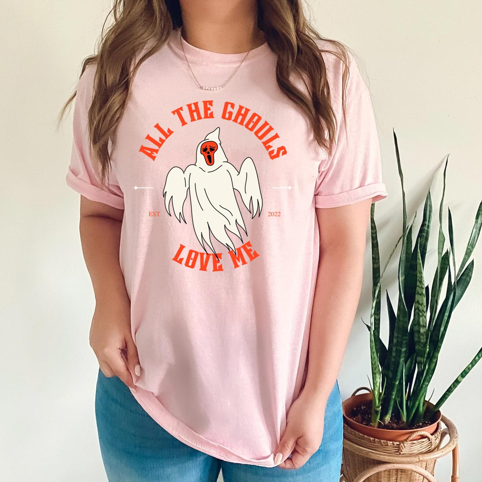 Ghost Vibes All The Ghouls-Love Me T-Shirt