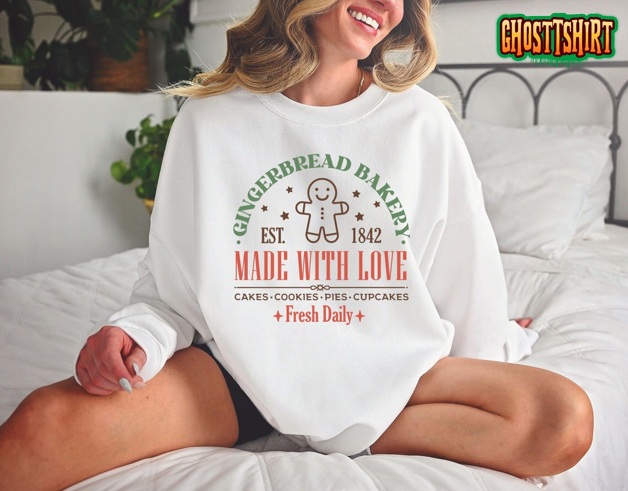 Gingerbread Bakery Made With Love Sweatshirt