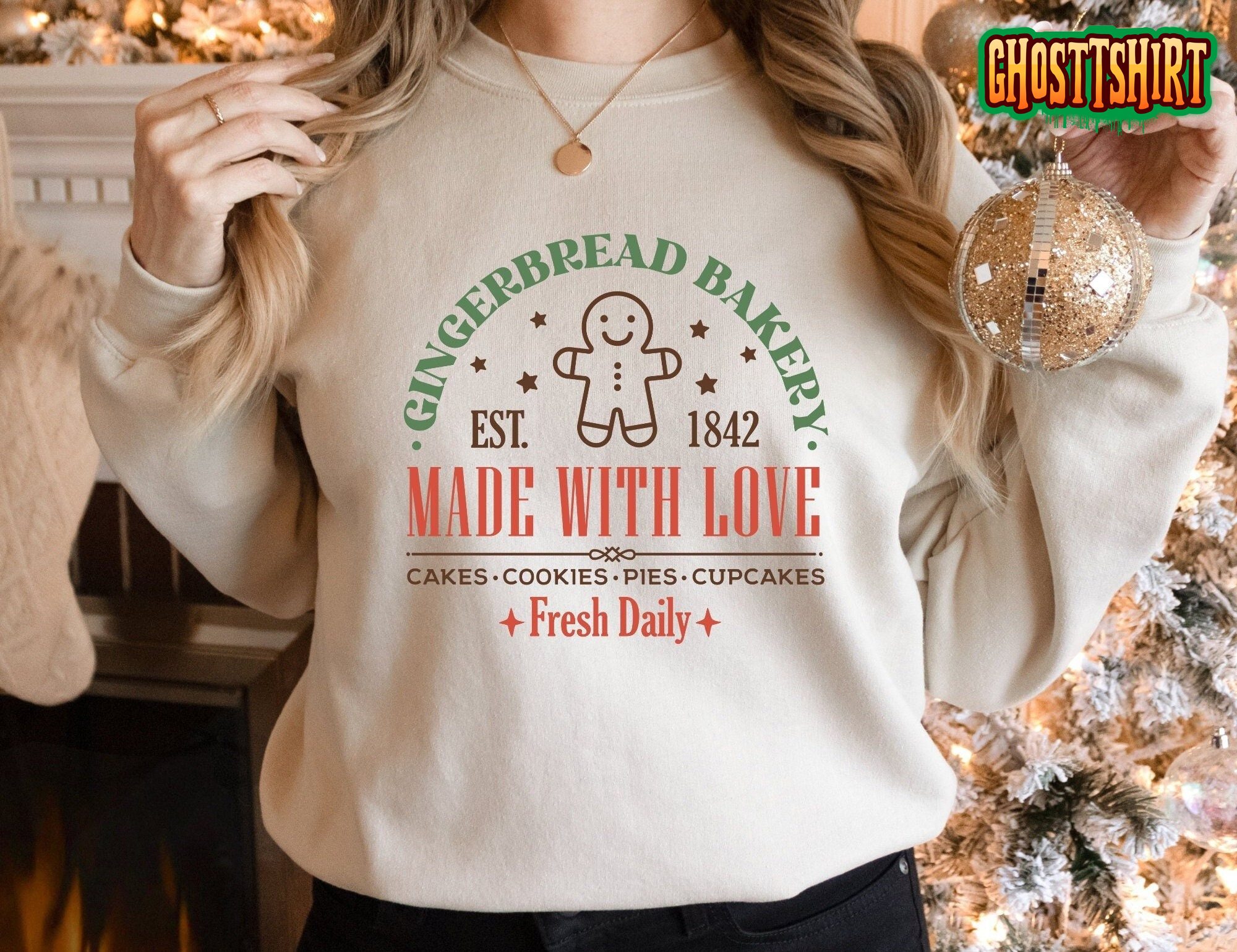 Gingerbread Bakery Made With Love Sweatshirt