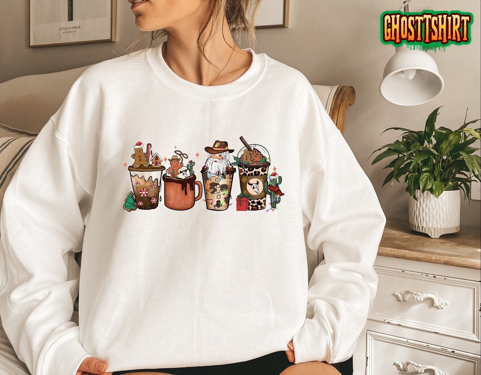 Gingerbread Coffee Christmas Sweatshirt