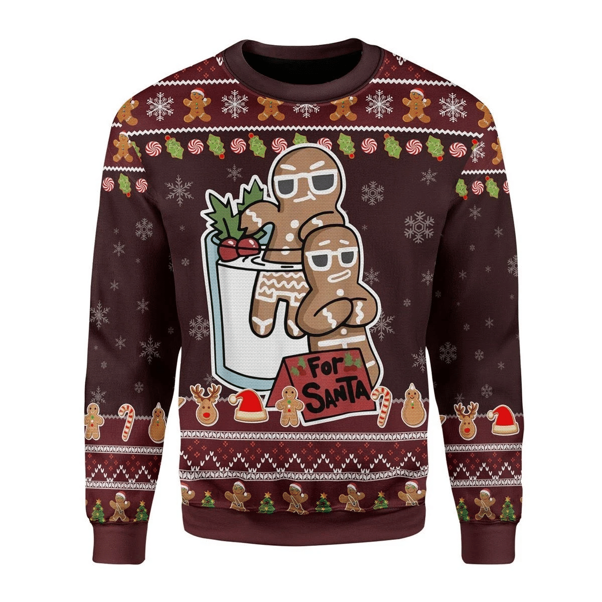 Gingerbread For Santa Ugly Christmas Sweater | For Men & Women | Adult | US3626- Best Christmas Gifts 2023