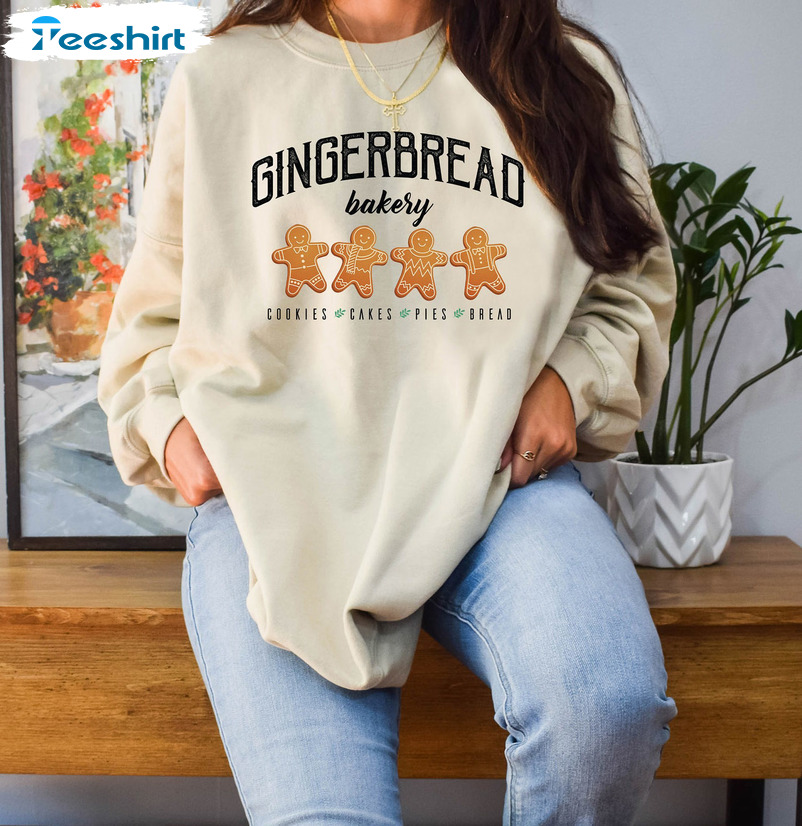 Gingerbread Man Shirt – Christmas Cookie Sweatshirt Crewneck